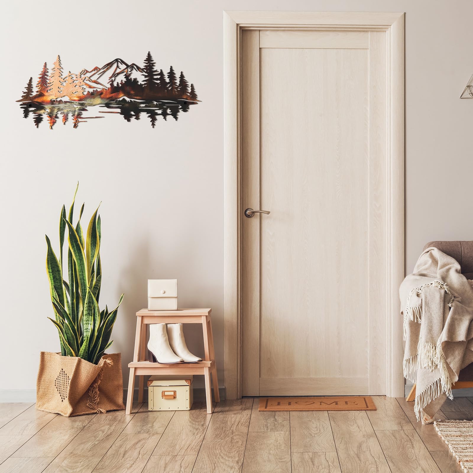 Amazon.com: Novabright Decorative Wall Metal Mountain Wall Art